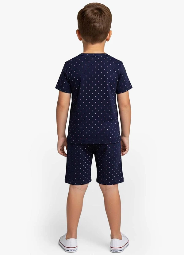 Select - Pijama Infantil Camiseta e Bermuda Azul 2