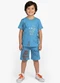 Select - Pijama Infantil Camiseta e Bermuda Azul - variação: Azul