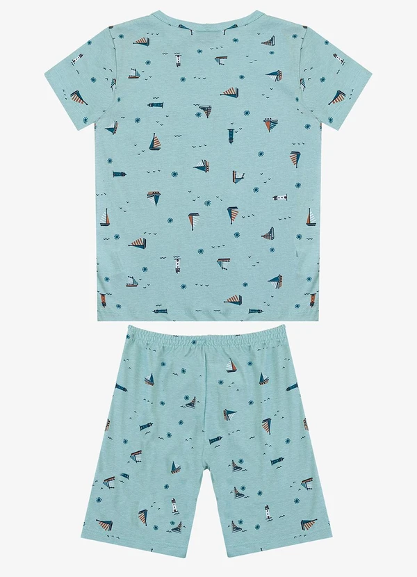 Select - Pijama Infantil Camiseta e Bermuda Azul 2