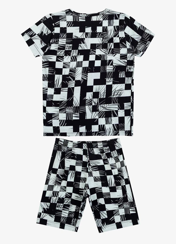 Select - Pijama Infantil Camiseta e Bermuda Preto 2