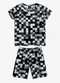 Select - Pijama Infantil Camiseta e Bermuda Azul - variação: Preto