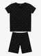 Select - Pijama Infantil Camiseta e Bermuda Azul - variação: Preto