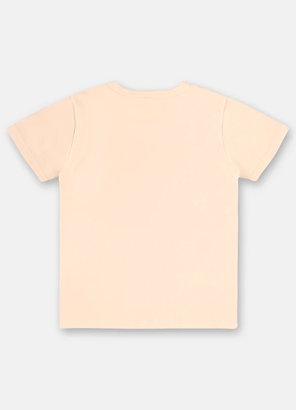 Up Baby - Pijama Infantil Camiseta e Bermuda Up Baby Bege 7