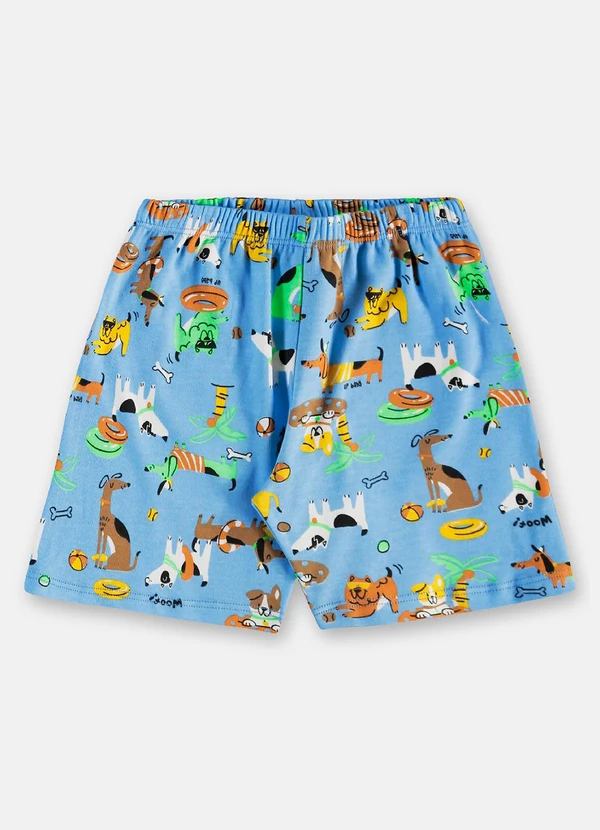 Up Baby - Pijama Infantil Camiseta e Bermuda Branco 8