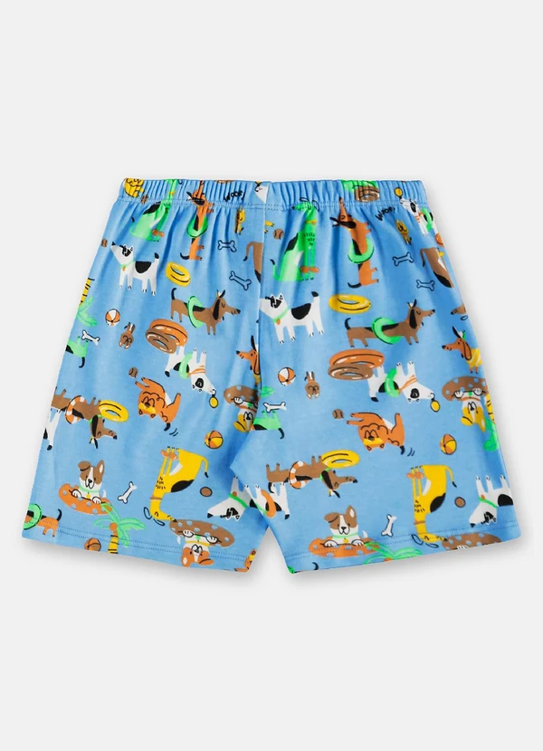 Up Baby - Pijama Infantil Camiseta e Bermuda Branco 9