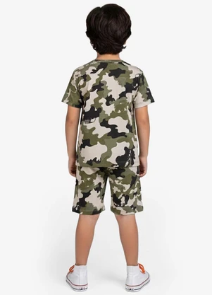 Select - Pijama Infantil Camiseta e Bermuda Verde - SELECT