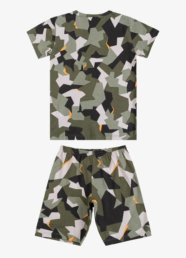 Select - Pijama Infantil Camiseta e Bermuda Verde 4