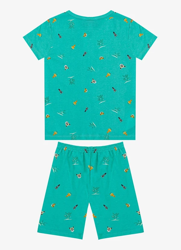 Select - Pijama Infantil Camiseta e Bermuda Verde 2