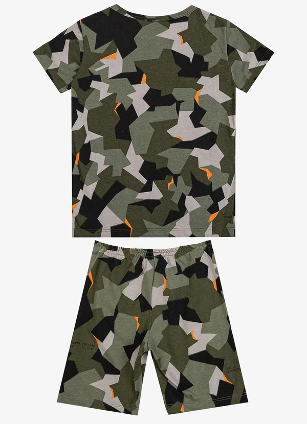 Select - Pijama Infantil Camiseta e Bermuda Verde 2