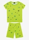 Select - Pijama Infantil Camiseta e Bermuda Azul - variação: Verde