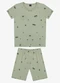 Select - Pijama Infantil Camiseta e Bermuda Azul - variação: Verde