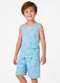 Select - Pijama Infantil em Meia Malha Azul - variação: Azul