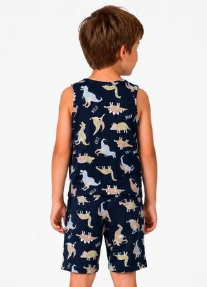 Select - Pijama Infantil em Meia Malha Azul - SELECT