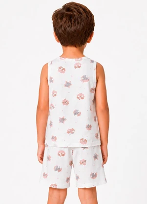 Select - Pijama Infantil em Meia Malha Bege - SELECT
