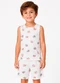 Select - Pijama Infantil em Meia Malha Azul - variação: Bege