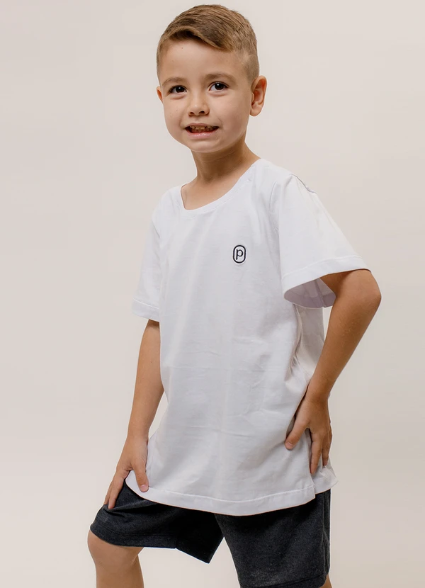 Piante Pijamas - Pijama Infantil Manga Curta Algodão Branco 8