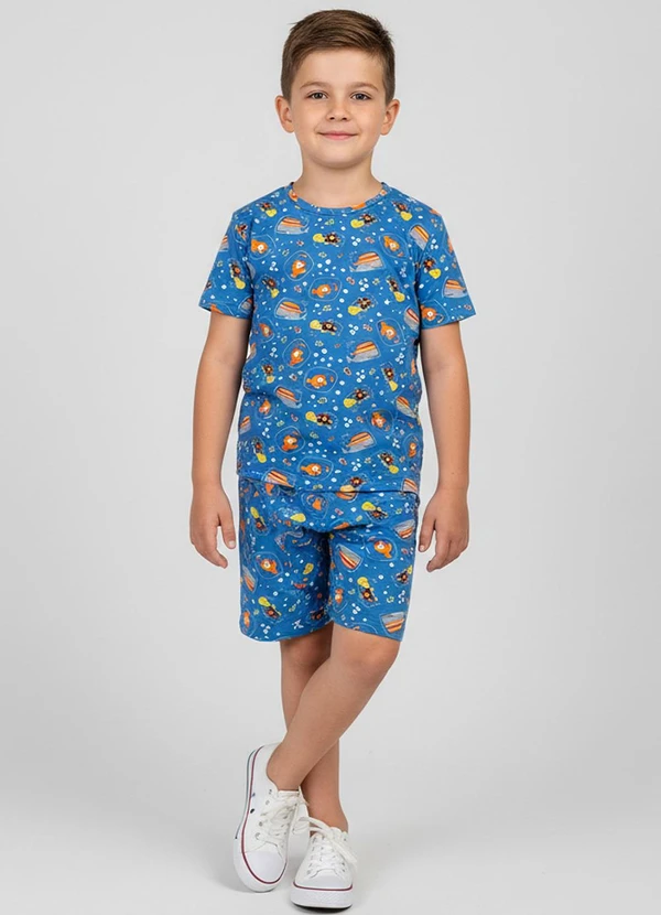 Select - Pijama Infantil Masculino Azul