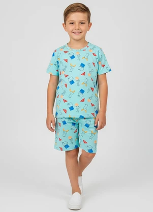 Select - Pijama Infantil Masculino Azul - SELECT
