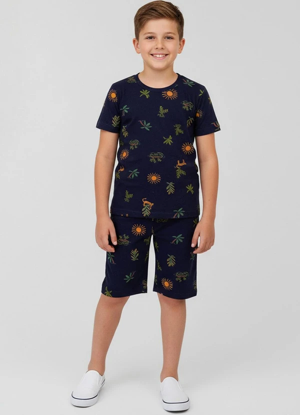 Select - Pijama Infantil Masculino Azul