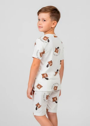 Select - Pijama Infantil Masculino Bege - SELECT