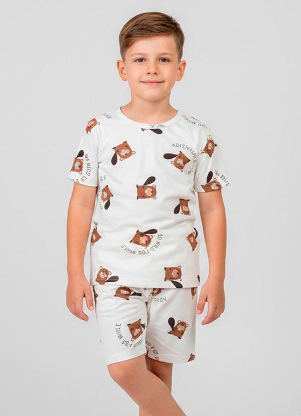 Select - Pijama Infantil Masculino Bege