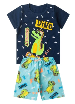 Select - Pijama Infantil Masculino Brilha no Escuro Azul - SELECT