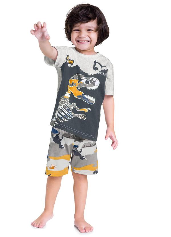 Kyly - Pijama Infantil Masculino Cinza