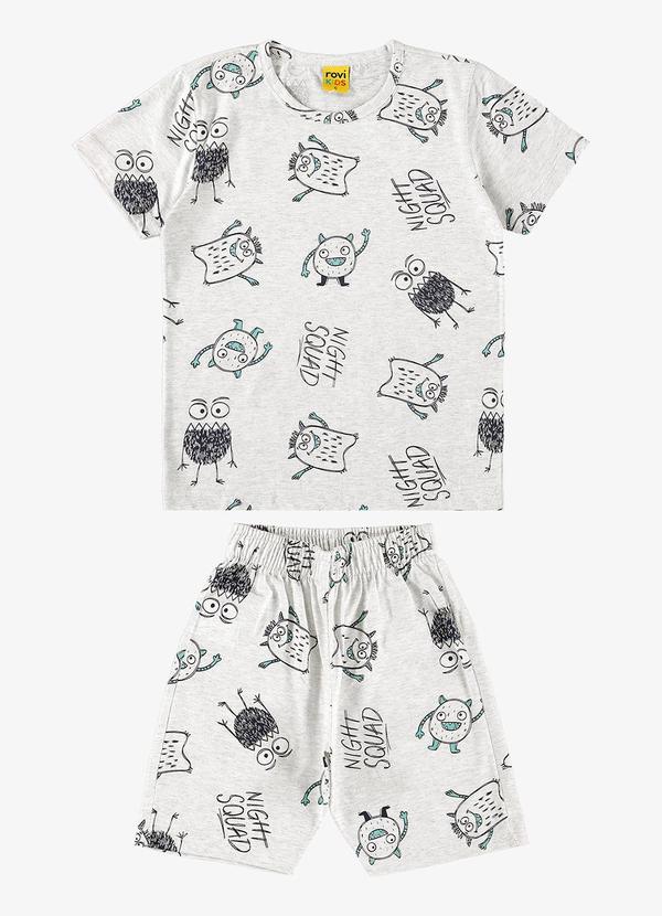 Rovi Kids - Pijama Infantil Masculino Cinza 3