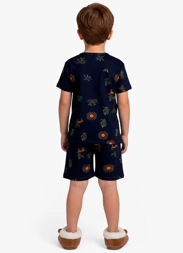Select - Pijama Infantil Masculino em Cotton Azul 2