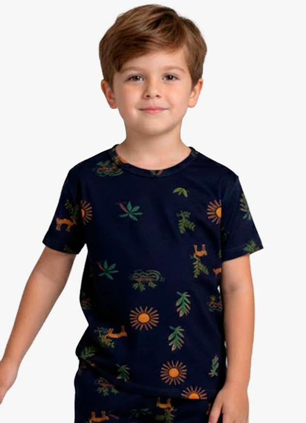 Select - Pijama Infantil Masculino em Cotton Azul 3