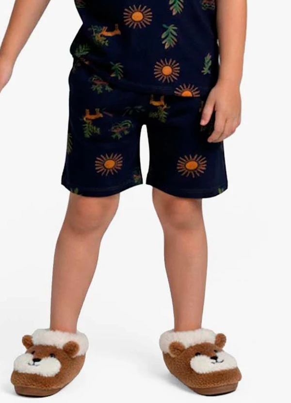 Select - Pijama Infantil Masculino em Cotton Azul 4