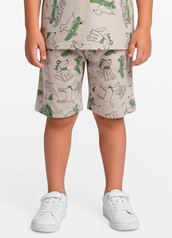 Select - Pijama Infantil Masculino em Cotton Bege 4