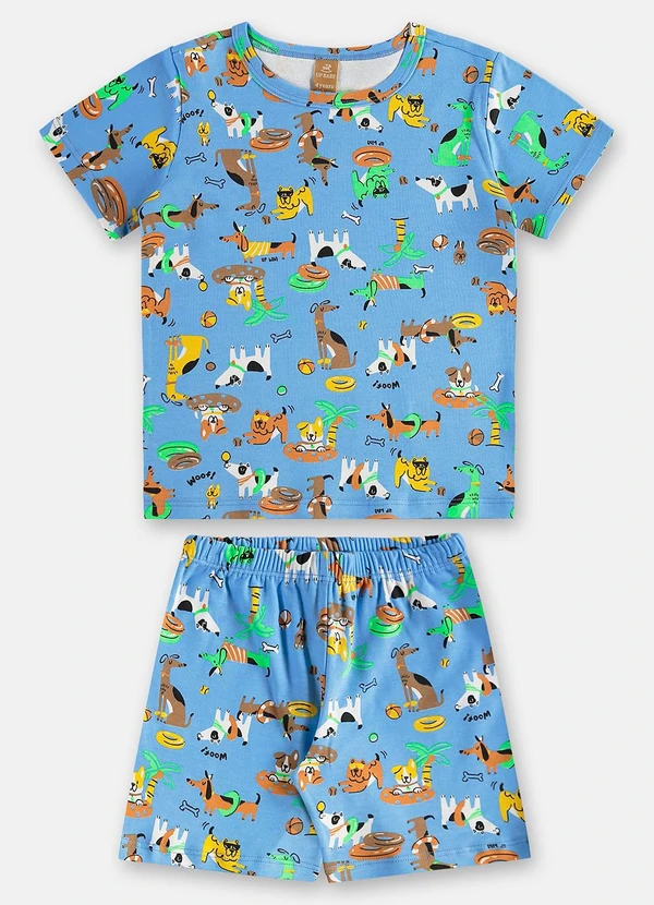 Up Baby - Pijama Infantil Masculino em Suedine Up Baby Bege 2