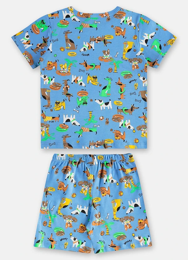 Up Baby - Pijama Infantil Masculino em Suedine Up Baby Bege 3