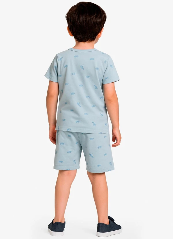 Select - Pijama Infantil Masculino Estampado Azul 4