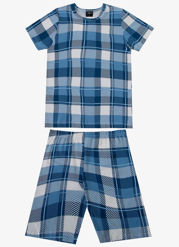 Select - Pijama Infantil Masculino Estampado Azul