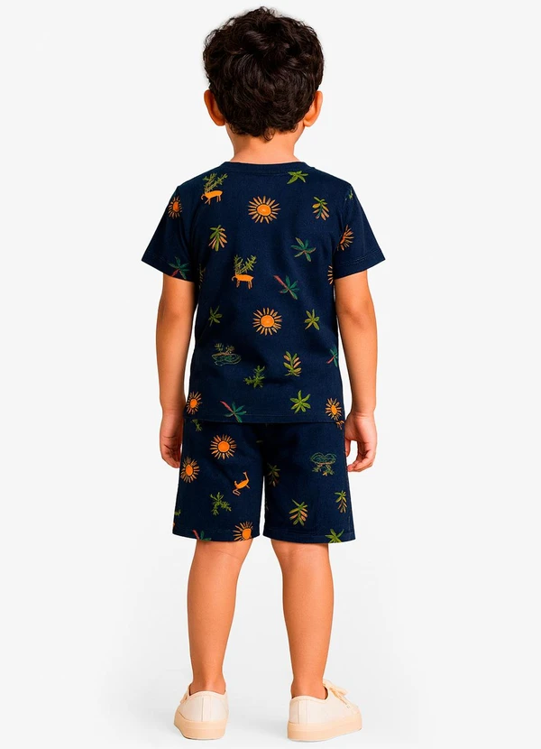 Select - Pijama Infantil Masculino Estampado Azul 4