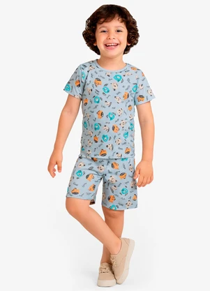 Select - Pijama Infantil Masculino Estampado Verde - SELECT