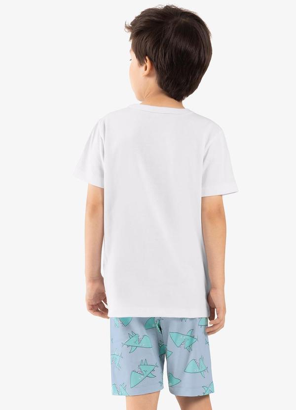 Rovi Kids - Pijama Infantil Masculino Meia Malha Branco 2