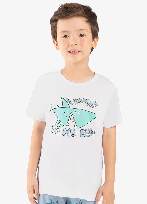 Rovi Kids - Pijama Infantil Masculino Meia Malha Branco 4