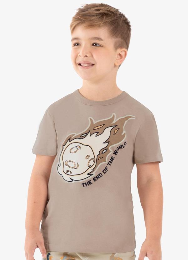 Rovi Kids - Pijama Infantil Masculino Meia Malha Marrom 4