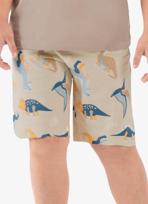 Rovi Kids - Pijama Infantil Masculino Meia Malha Marrom 5