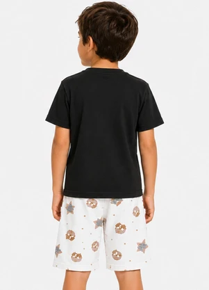 Select - Pijama Infantil Masculino Preto - SELECT