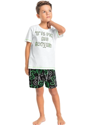 Quimby - Pijama Infantil Menino Branco - QUIMBY