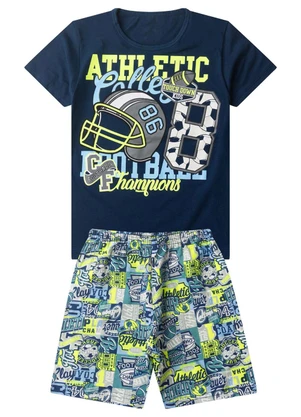 Select - Pijama Infantil Menino Brilha no Escuro Azul - SELECT