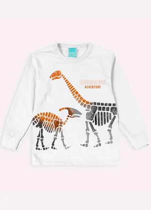 Kyly - Pijama Infantil Menino Brilha no Escuro Branco - KYLY