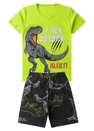 Select - Pijama Infantil Menino Brilha no Escuro Verde - SELECT