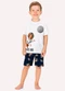 Kyly - Pijama Infantil Menino Cachorrinho Verde - variação: Branco