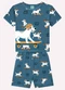 Kyly - Pijama Infantil Menino Cachorrinhos Marrom - variação: Azul