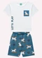 Kyly - Pijama Infantil Menino Cachorrinhos Branco - variação: Branco